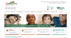 Desktop Screenshot of hypospadiasfoundation.com